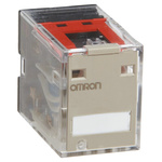 Omron Plug In Power Relay, 120V ac Coil, 5A Switching Current, 4PDT