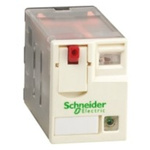 Schneider Electric Plug In Power Relay, 24V ac Coil, 12A Switching Current, DPDT