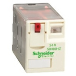 Schneider Electric Plug In Power Relay, 24V ac Coil, 3A Switching Current, 4PDT