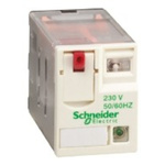 Schneider Electric Plug In Power Relay, 230V ac Coil, 3A Switching Current, 4PDT