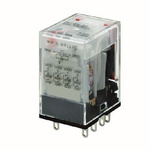 Omron Plug In Power Relay, 48V ac Coil, 6A Switching Current, 4PDT