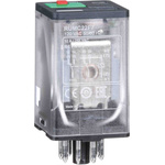 Schneider Electric Plug In Power Relay, 120V ac Coil, 10A Switching Current, DPDT