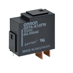 Omron PCB Mount Power Relay, 12V dc Coil, 60A Switching Current, SPST