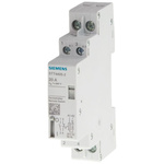 Siemens DIN Rail Latching Power Relay, 230V ac Coil, 25A Switching Current, DPST