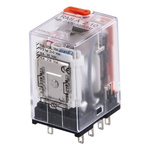 Carlo Gavazzi Plug In Power Relay, 24V ac Coil, 10A Switching Current, DPDT
