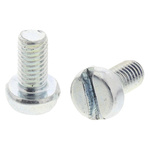 RS PRO, M3 Cheese Head, 6mm Steel Slot Bright Zinc Plated