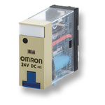 Omron Plug In Non-Latching Relay, 120V ac Coil, 5A Switching Current, DPDT