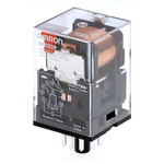 Omron Plug In Non-Latching Relay, 230V ac Coil, 10A Switching Current, 3PDT