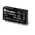 Finder PCB Mount Relay, 5V dc Coil, 6A Switching Current, SPDT