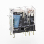 Omron Plug In Power Relay, 24V dc Coil, 5A Switching Current, DPDT