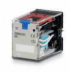 Omron Plug In Latching Power Relay, 24V dc Coil, 5A Switching Current, 4PDT