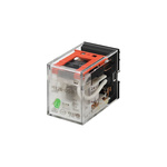 Omron Plug In Power Relay, 220 → 240V ac Coil, 6A Switching Current, 4PDT