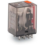 Wago Plug-In Mount Relay, 24V ac Coil, 5A Switching Current, 4PDT