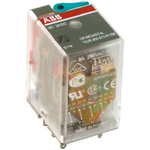 ABB Plug In Power Relay, 24V ac Coil, 10A Switching Current, SPDT