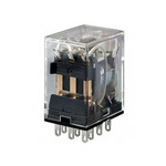 Omron Plug In Power Relay, 120V ac Coil, 5A Switching Current, 3PDT