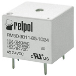 Relpol PCB Mount Power Relay, 9V dc Coil, 15A Switching Current, SPDT