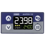 Jumo diraTRON DIN Rail PID Temperature Controller, 48 x 24mm 2 Input, 2 Output Relay, 110 → 240 V ac Supply