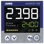 Jumo diraTRON DIN Rail PID Temperature Controller, 96 x 96mm 3 Input, 3 Output Relay, 110 → 240 V ac Supply