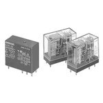 Omron PCB Mount Power Relay, 9V ac Coil, 5A Switching Current, DPST