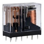 Omron PCB Mount Power Relay, 24V dc Coil, 3A Switching Current, DPDT