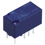 Panasonic PCB Mount Non-Latching Relay, 5V dc Coil, 40mA Switching Current, DPDT