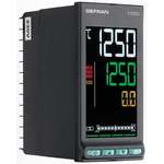Gefran 1250 PID Temperature Controller, 48 x 96mm, 2 Output Relay, 20  27 V ac/dc Supply Voltage