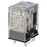 Omron Non-Latching Relay, 12V dc Coil, DPDT