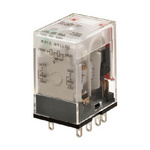 Omron Plug In Power Relay, 12V dc Coil, 7A Switching Current, DPDT