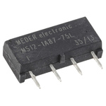 Meder PCB Mount Reed Relay, 12V dc Coil, SPST, 200V dc Max, 0.5 A Max, 700Ω