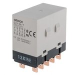 Omron Panel Mount Power Relay, 12V dc Coil, 25A Switching Current, 4PST-NO