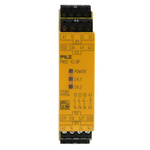 Pilz Dual-Channel Emergency Stop, Light Beam/Curtain, Safety Switch/Interlock Safety Relay, 24V ac/dc, 3 Safety Contacts