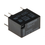 Omron PCB Mount Signal Relay, 24V dc Coil, 2A Switching Current, DPDT