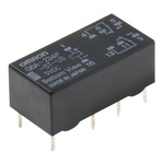 Omron PCB Mount Signal Relay, 5V dc Coil, 2A Switching Current, DPDT