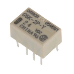 Omron PCB Mount Signal Relay, 24V dc Coil, 1A Switching Current, DPDT