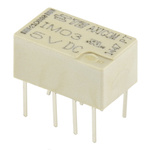 TE Connectivity PCB Mount Non-Latching Relay, 5V dc Coil, 2A Switching Current, DPDT