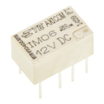 TE Connectivity PCB Mount Signal Relay, 12V dc Coil, 2A Switching Current, DPDT