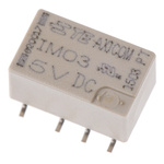 TE Connectivity Surface Mount Signal Relay, 5V dc Coil, 2A Switching Current, DPDT
