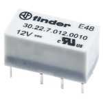 Finder PCB Mount Signal Relay, 12V dc Coil, 2A Switching Current, DPDT