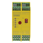 Phoenix Contact Dual-Channel Light Beam/Curtain, Safety Switch/Interlock Safety Relay, 24V dc, 6 Safety Contacts