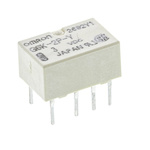 Omron PCB Mount Signal Relay, 3V dc Coil, 1A Switching Current, DPDT