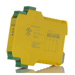 Phoenix Contact Dual-Channel Emergency Stop, Light Beam/Curtain, Safety Switch/Interlock Safety Relay, 24V ac/dc, 4