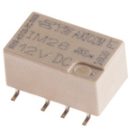 TE Connectivity Surface Mount Signal Relay, 12V dc Coil, 2A Switching Current, DPDT