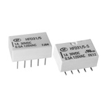Hongfa Europe GMBH PCB Mount Signal Relay, 12V dc Coil, 2A Switching Current, DPDT