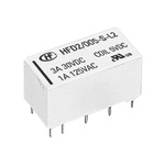 Hongfa Europe GMBH PCB Mount Signal Relay, 24V dc Coil, 3A Switching Current, DPDT