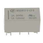 Hongfa Europe GMBH PCB Mount Latching Signal Relay, 12V dc Coil, 3A Switching Current, DPDT