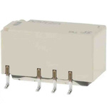 Omron Surface Mount Signal Relay, 5V dc Coil, 2A Switching Current, DPDT