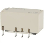 Omron Surface Mount Signal Relay, 5V dc Coil, 2A Switching Current, DPDT