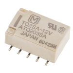 Panasonic DPDT Non-Latching Relay PCB Mount, 12V dc Coil, 2 A