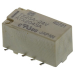 Panasonic DPDT Non-Latching Relay PCB Mount, 24V dc Coil, 2 A