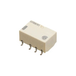 Omron Surface Mount Signal Relay, 12V dc Coil, 1A Switching Current, DPDT